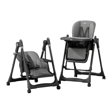 Kidilo 8166 Convertible Baby Feeding High Chair & Rocking Seat | Grey