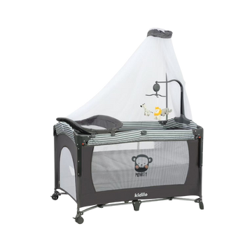 UP650B Multifunctional Baby Bed + Play Pen | Grey