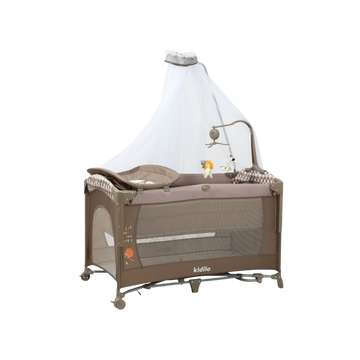 Kidilo UP650A Multifunctional Baby Bed + Play Pen | Khaki