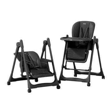Kidilo 8166 Convertible Baby Feeding High Chair & Rocking Seat | Black